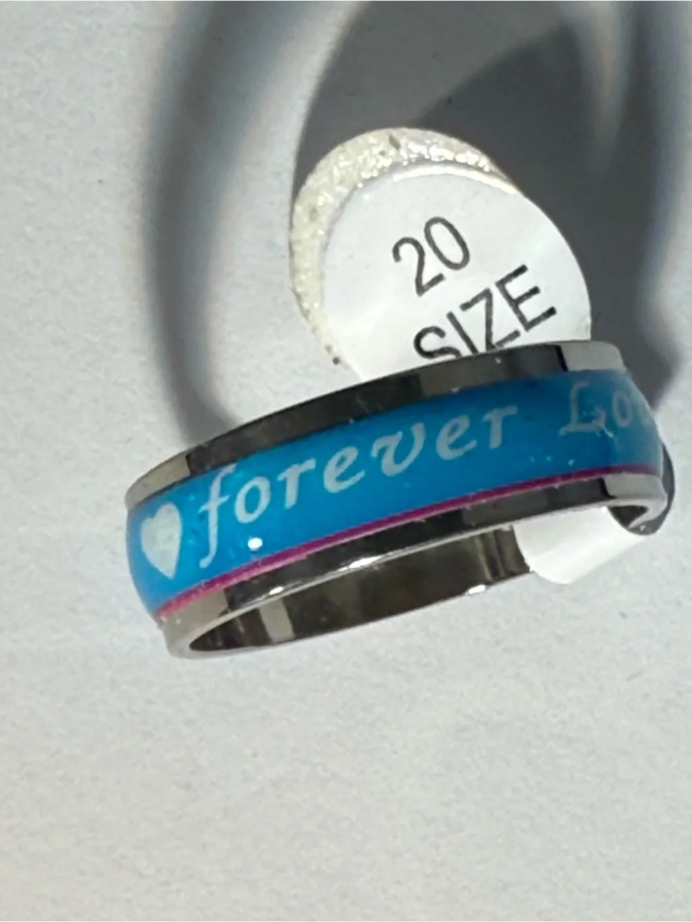 NWT bundle of 11 Men's Stainless Steel Rings in Blue, Multi-Color Set